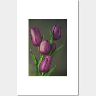 A Bouquet Of Tulips Posters and Art